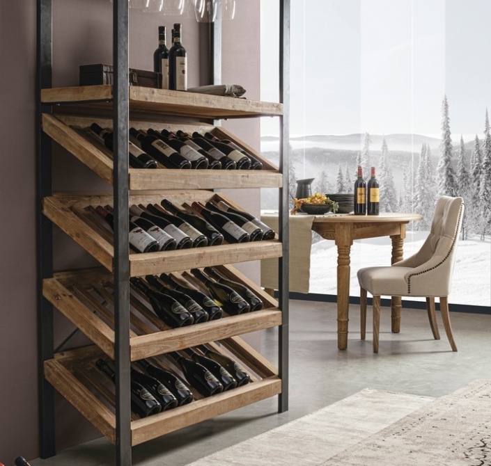 Portabottiglie Bizzotto stile industriale – vista 5